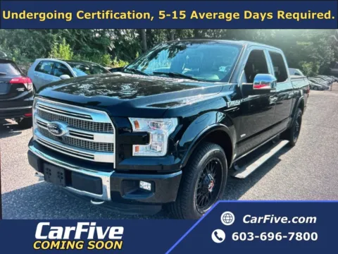 Black 2015 Ford F-150 Platinum for sale in Plaistow, NH