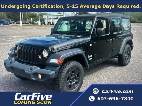 Black 2021 Jeep Wrangler Unlimited Sport for sale in Plaistow, NH