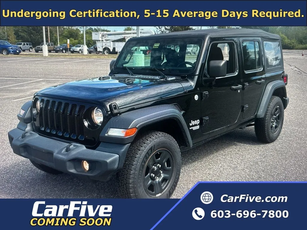 Black 2021 Jeep Wrangler Unlimited Sport for sale in Plaistow, NH