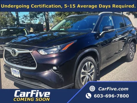Black 2022 Toyota Highlander XLE for sale in Plaistow, NH
