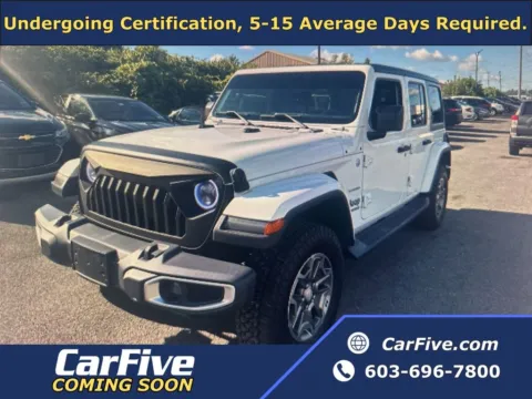 White 2018 Jeep Wrangler Unlimited Sahara for sale in Plaistow, NH