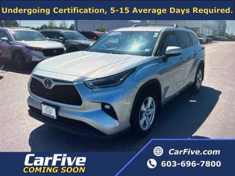 Silver 2021 Toyota Highlander LE for sale in Plaistow, NH
