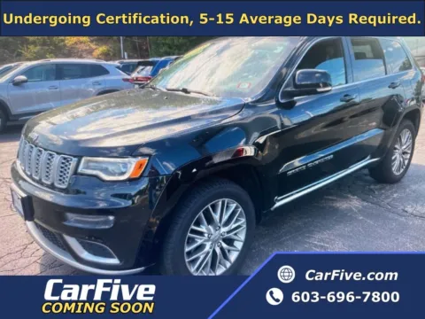 Black 2018 Jeep Grand Cherokee Summit for sale in Plaistow, NH