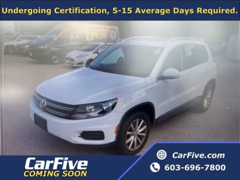 White 2017 Volkswagen Tiguan 2.0T Wolfsburg Edition for sale in Plaistow, NH