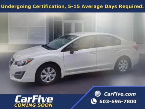 White 2016 Subaru Impreza 2.0i for sale in Plaistow, NH
