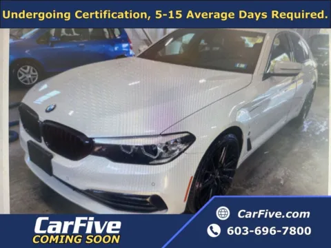 White 2018 BMW 5 Series 530e xDrive iPerformance for sale in Plaistow, NH
