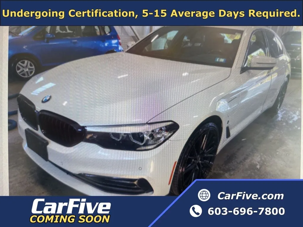 White 2018 BMW 5 Series 530e xDrive iPerformance for sale in Plaistow, NH