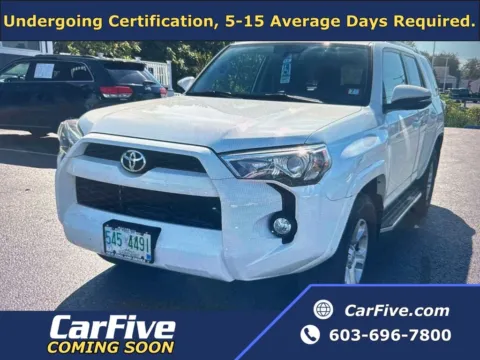 White 2018 Toyota 4Runner SR5 Premium for sale in Plaistow, NH