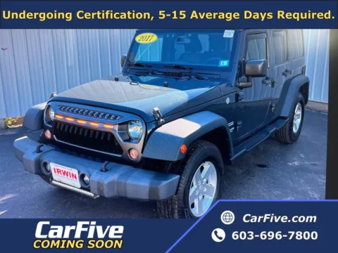 Gray 2017 Jeep Wrangler Unlimited Sport for sale in Plaistow, NH