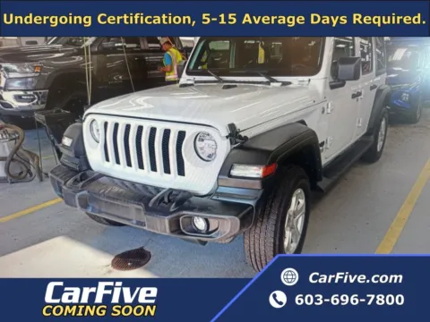 White 2021 Jeep Wrangler Unlimited Sport S for sale in Plaistow, NH