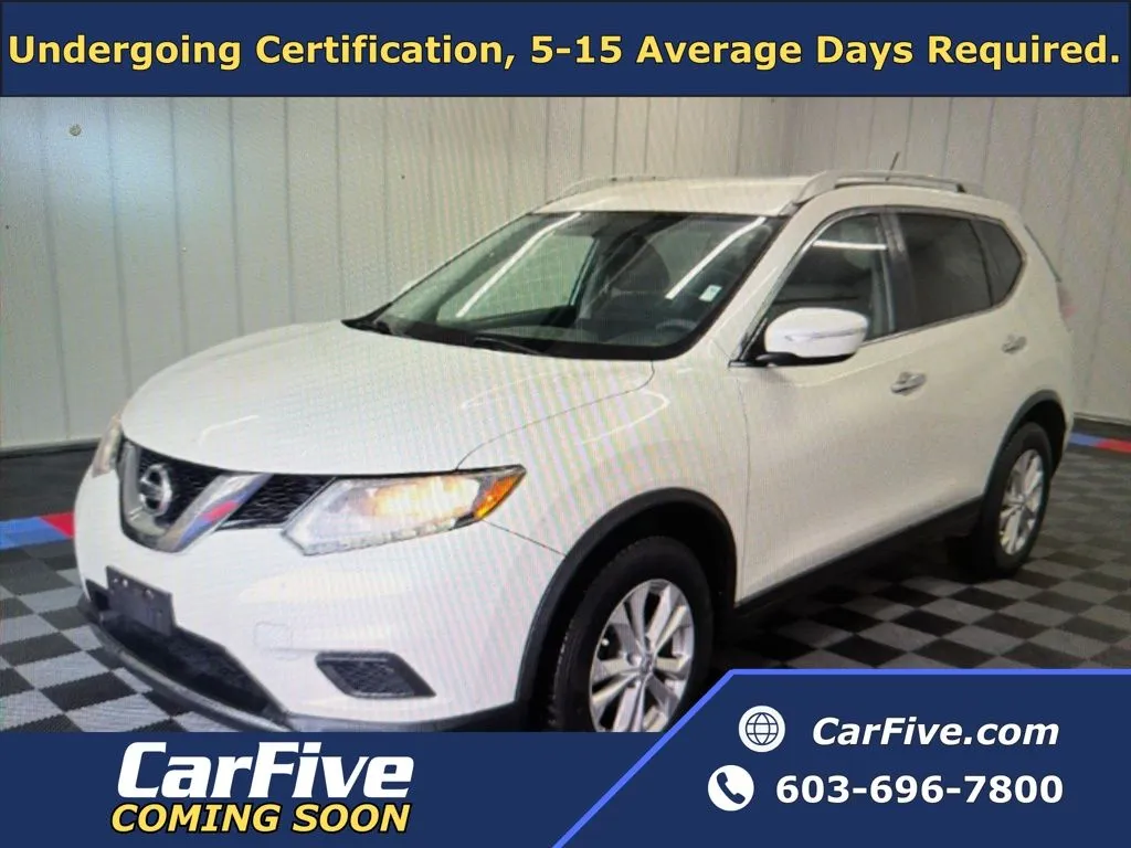 White 2015 Nissan Rogue SV for sale in Plaistow, NH