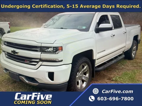White 2017 Chevrolet Silverado 1500 LTZ for sale in Plaistow, NH