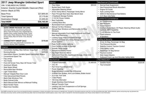 Gray 2017 Jeep Wrangler Unlimited Sport for sale in Pensacola, FL