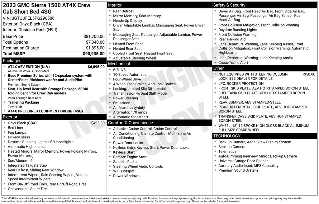 2023 GMC Sierra 1500 AT4X for sale in Pensacola, FL