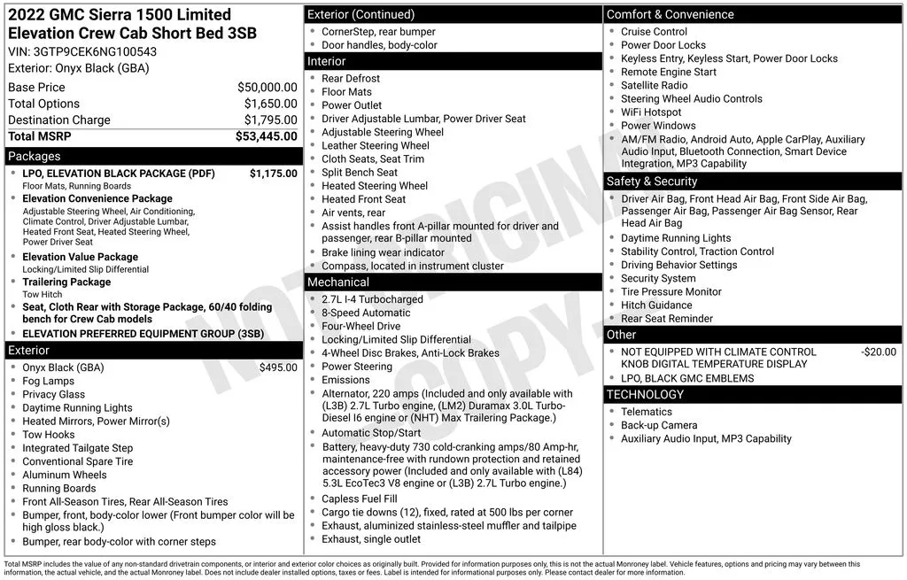 2022 GMC Sierra 1500 Limited Elevation for sale in Pensacola, FL