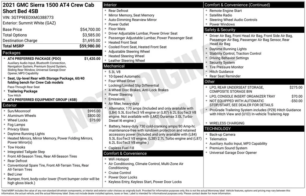 2021 GMC Sierra 1500 AT4 for sale in Pensacola, FL