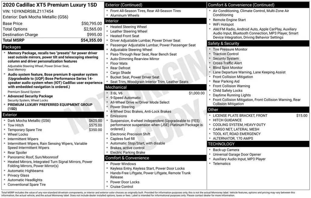 2020 Cadillac XT5 Premium Luxury for sale in Pensacola, FL