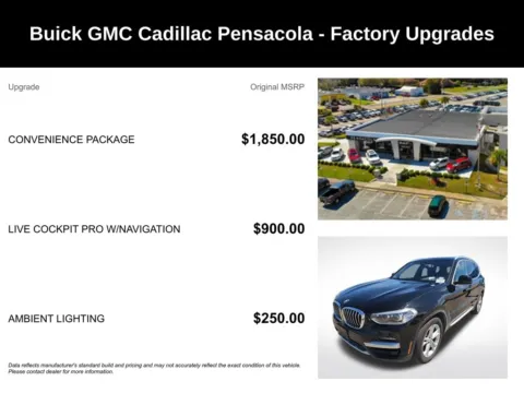 More photos of 2021 BMW X3 sDrive30i at Step One Cadillac Pensacola, FL