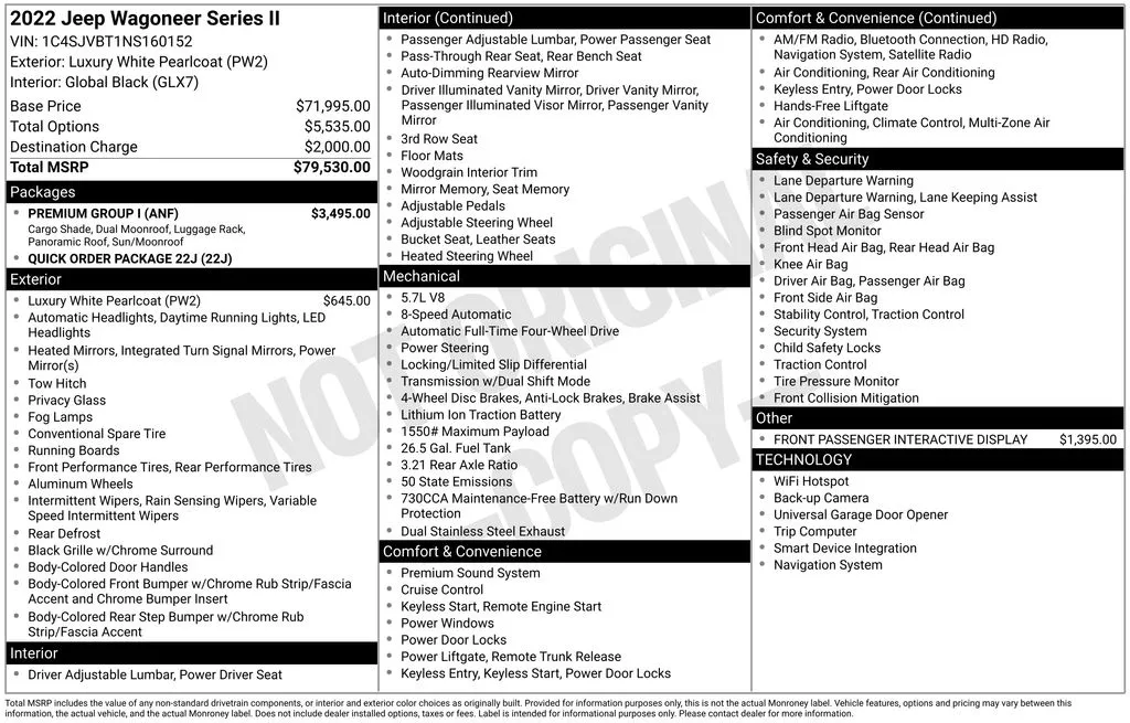 2022 Jeep Wagoneer Series II for sale in Pensacola, FL