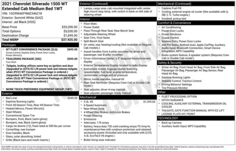 White 2021 Chevrolet Silverado 1500 WT for sale in Pensacola, FL