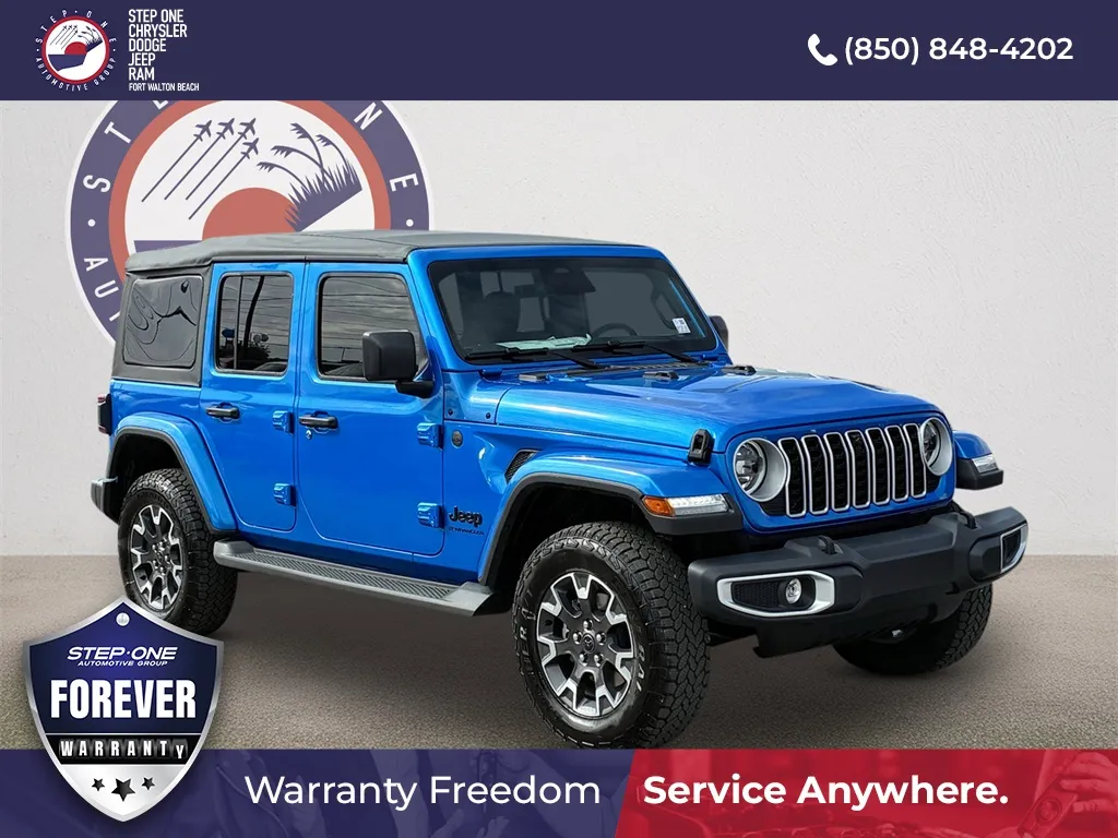 Blue 2026 Jeep Wrangler Sahara for sale in Fort Walton Beach, FL