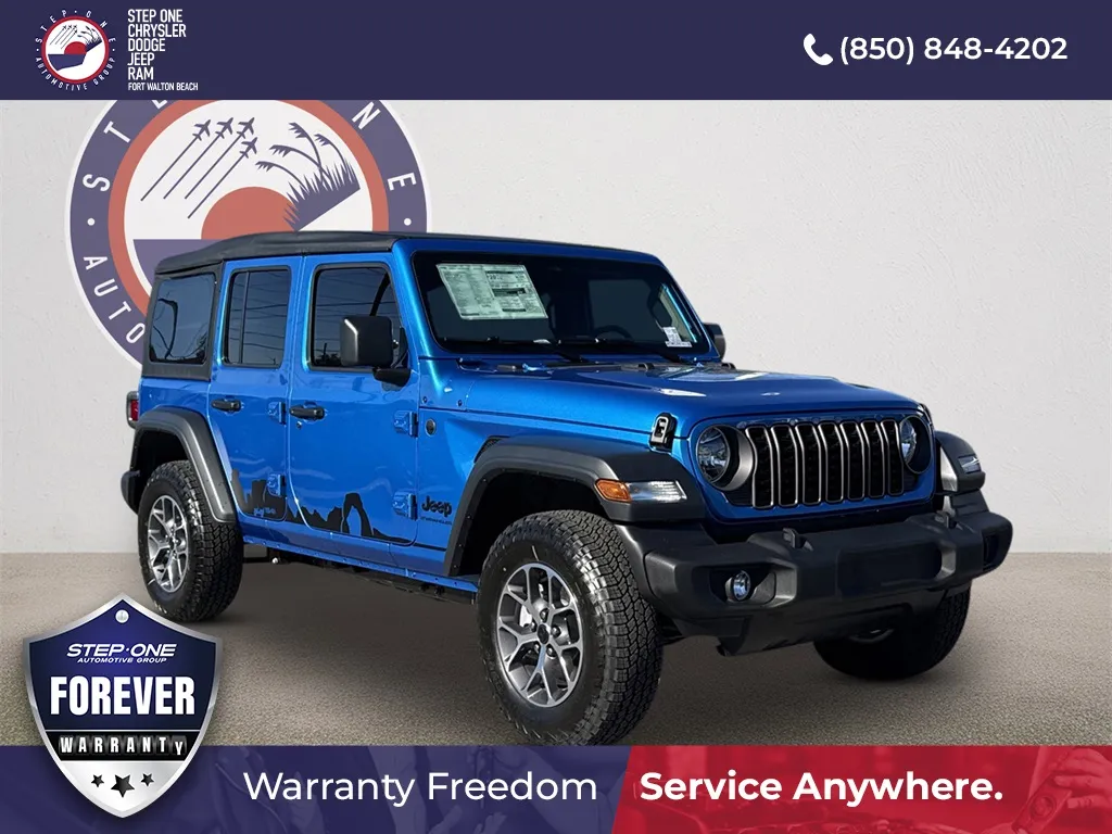 Blue 2026 Jeep Wrangler Sport S for sale in Fort Walton Beach, FL