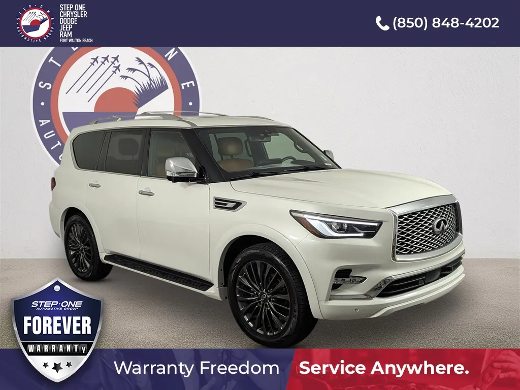 White 2023 INFINITI QX80 Sensory for sale in Fort Walton Beach, FL