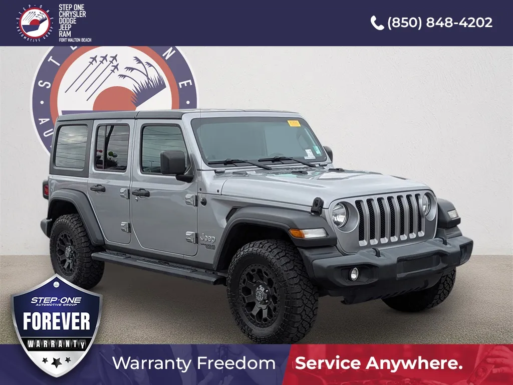 Silver 2021 Jeep Wrangler Unlimited Sport S for sale in Fort Walton Beach, FL