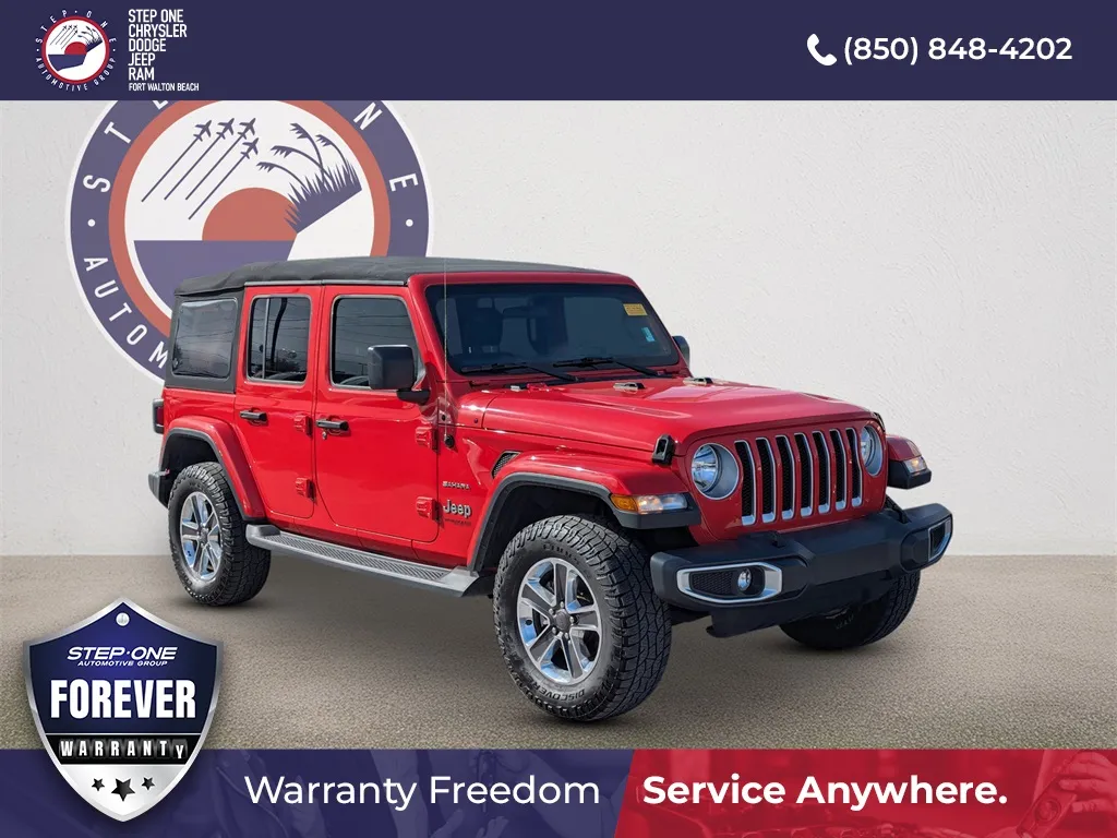 Red 2018 Jeep Wrangler Unlimited Sahara for sale in Fort Walton Beach, FL
