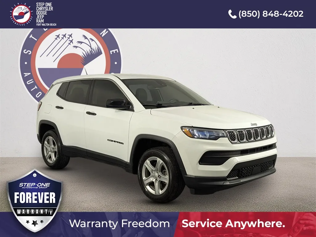 White 2023 Jeep Compass Sport for sale in Fort Walton Beach, FL