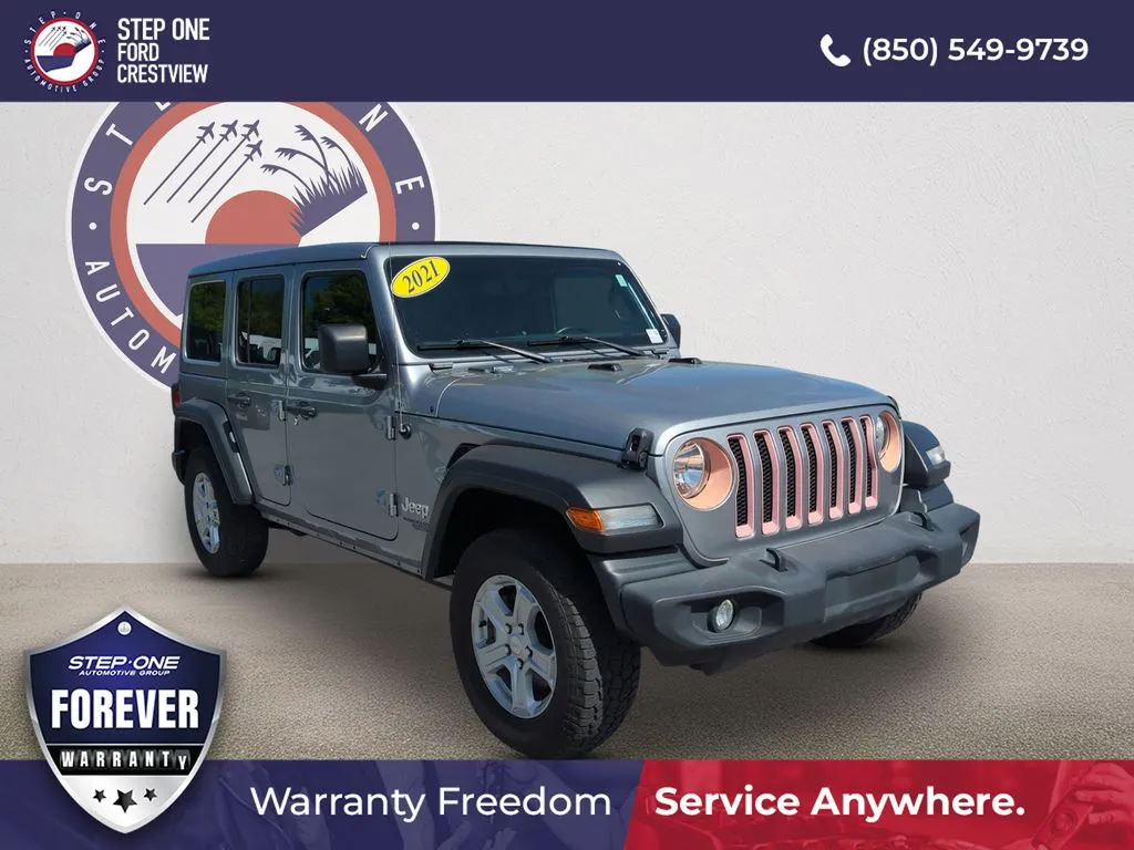 Silver 2021 Jeep Wrangler Unlimited Sport S for sale in Crestview, FL