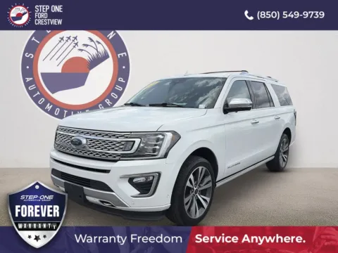 White 2021 Ford Expedition Max Platinum for sale in Crestview, FL
