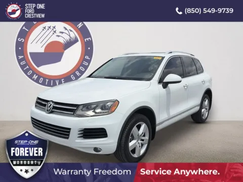 White 2014 Volkswagen Touareg V6 TDI for sale in Crestview, FL