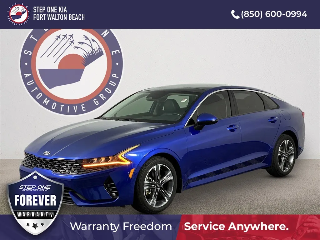 Blue 2021 Kia K5 EX for sale in Fort Walton Beach, FL