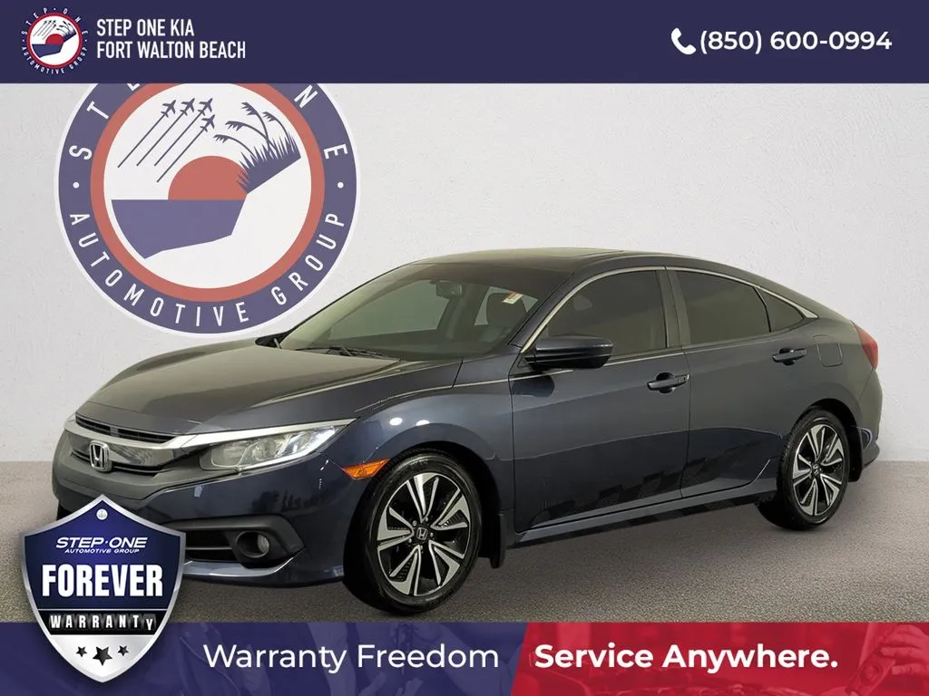 Black 2017 Honda Civic EX-L for sale in Fort Walton Beach, FL