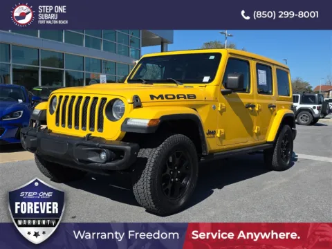 Yellow 2019 Jeep Wrangler Unlimited Moab for sale in Fort Walton Beach, FL