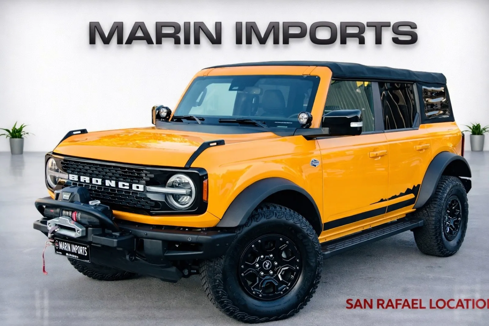 Orange 2021 Ford Bronco Wildtrak for sale in San Rafael, CA