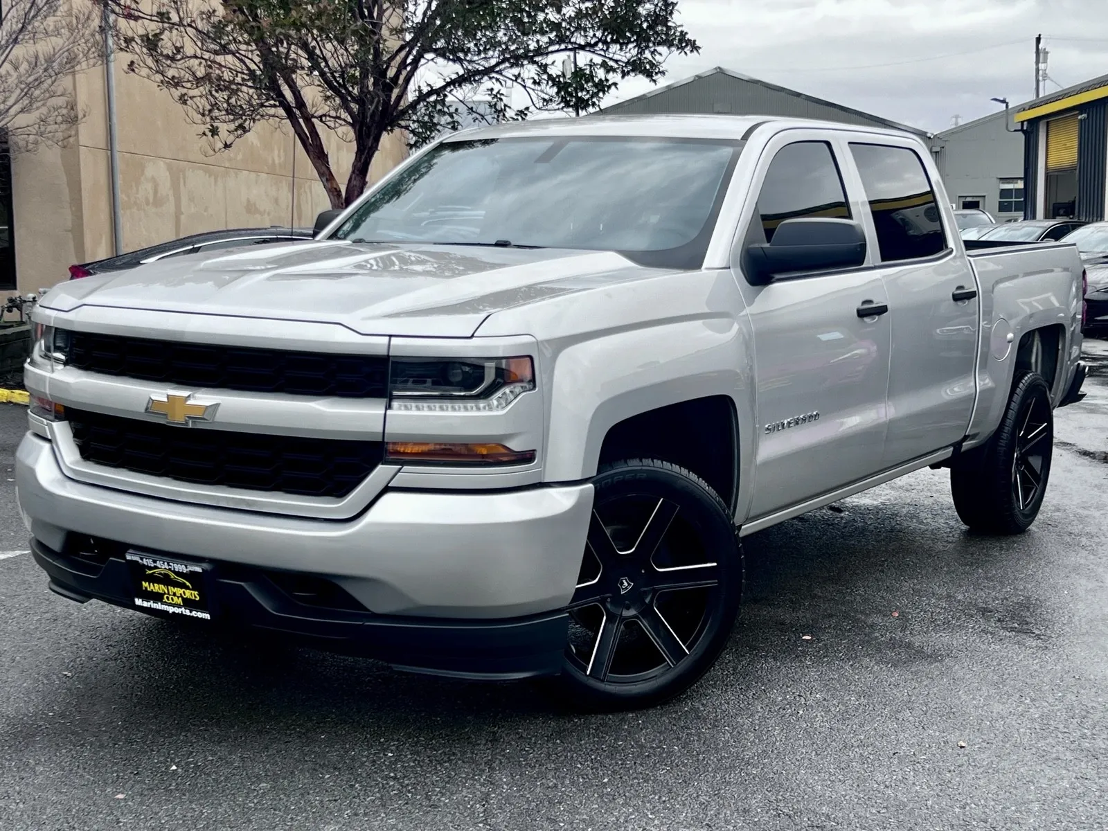 Silver 2018 Chevrolet Silverado 1500 Custom for sale in San Rafael, CA