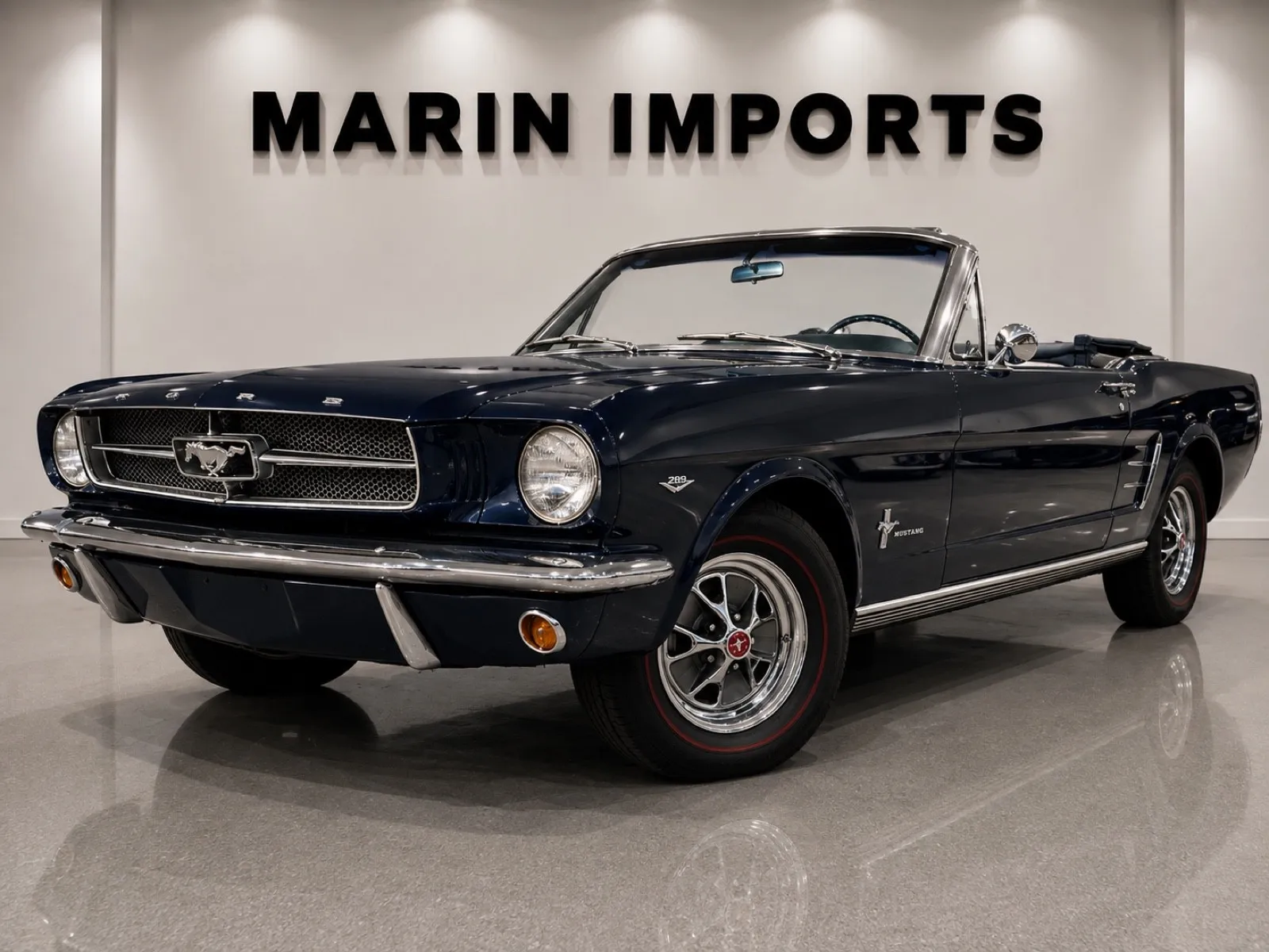 Blue 1965 Ford Mustang Convertible for sale in San Rafael, CA