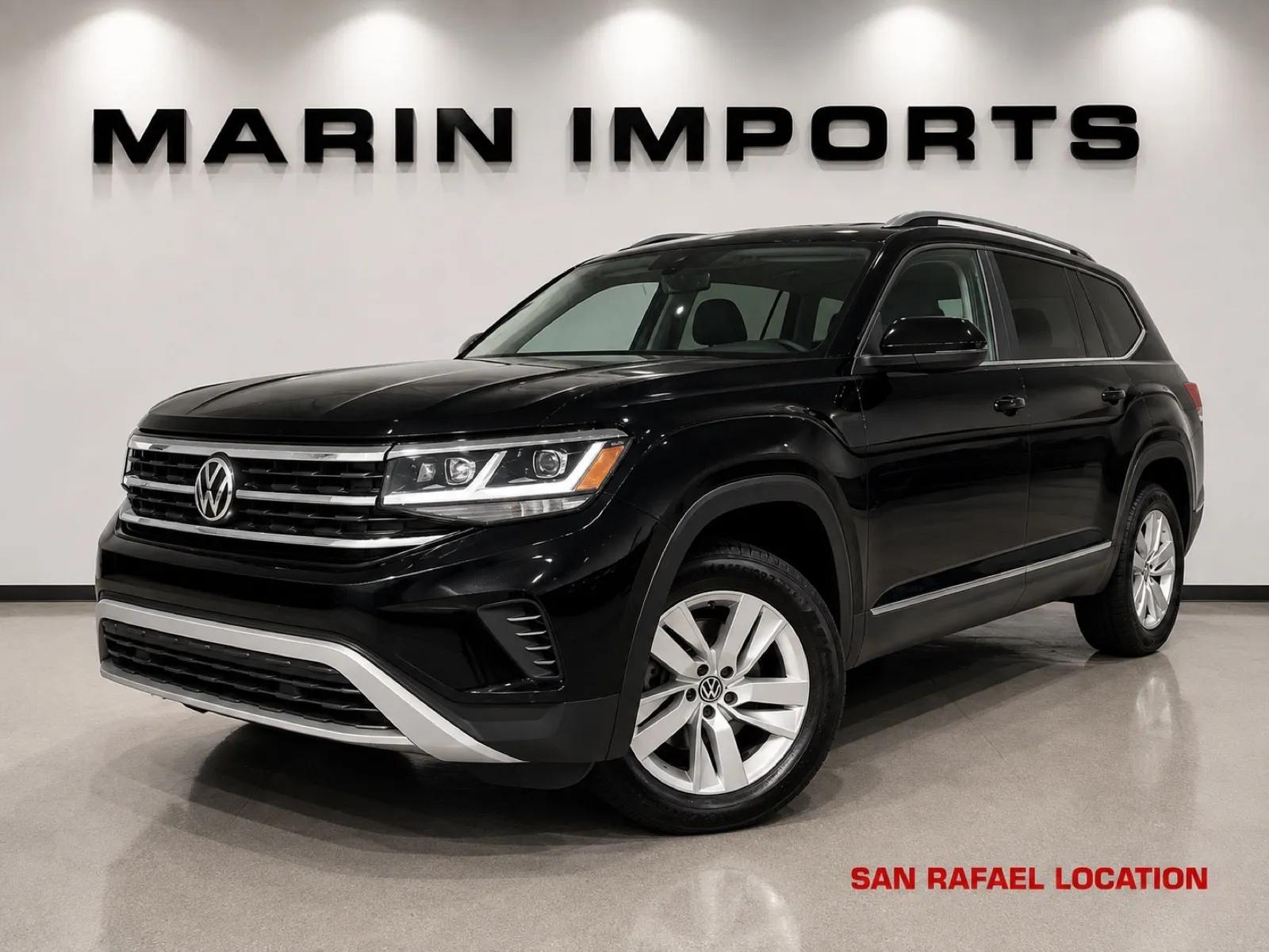 Black 2021 Volkswagen Atlas 2.0T S for sale in San Rafael, CA