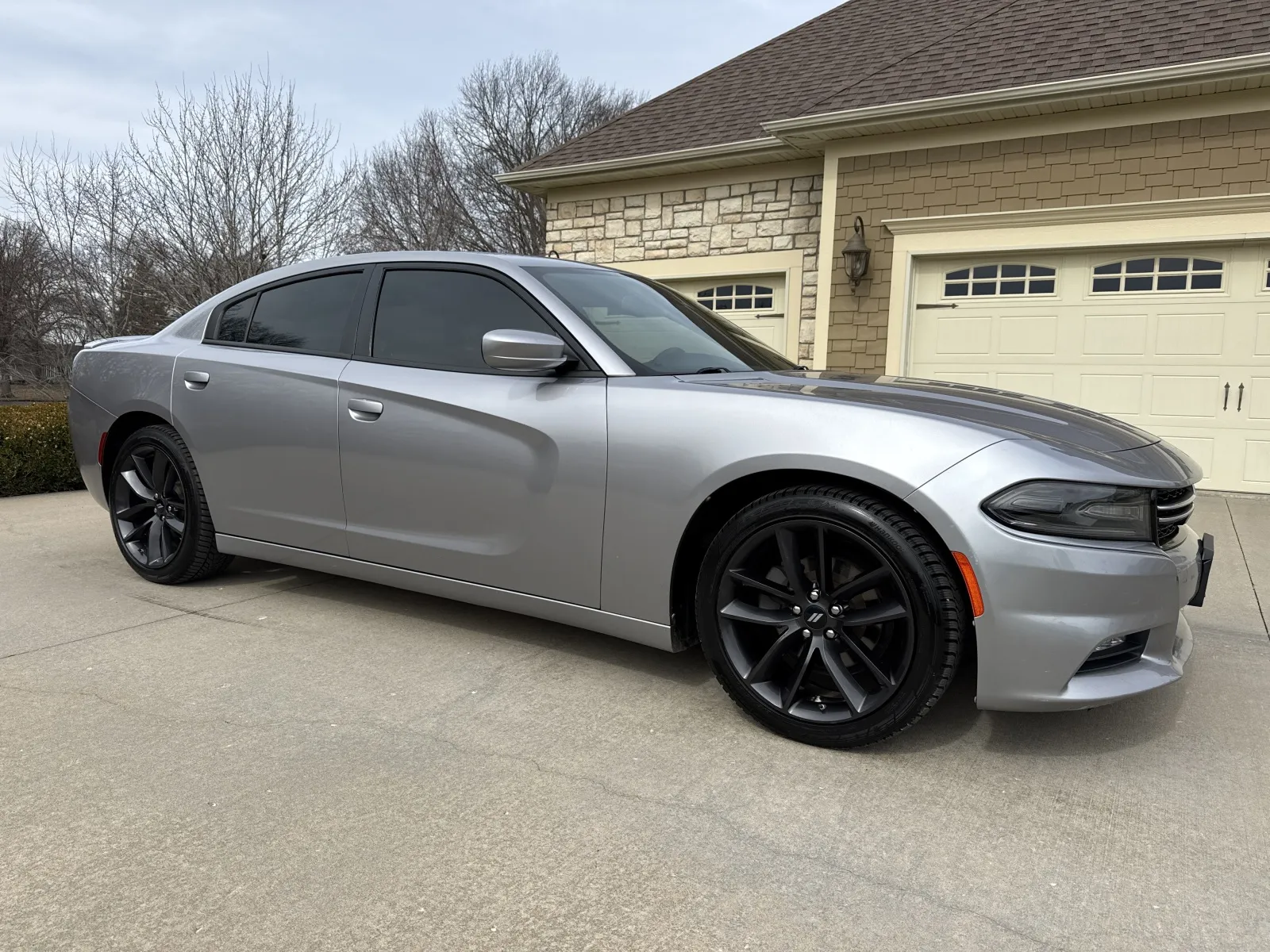 Silver 2015 DODGE CHARGER SE for sale in Clinton, MO