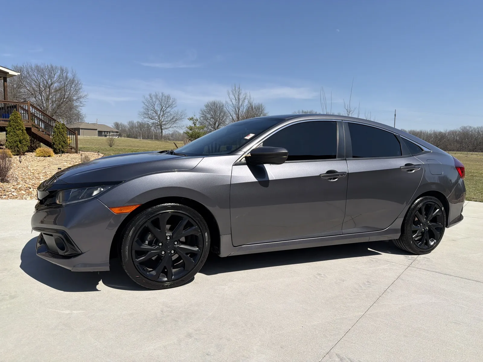 Gray 2021 HONDA CIVIC SPORT for sale in Clinton, MO