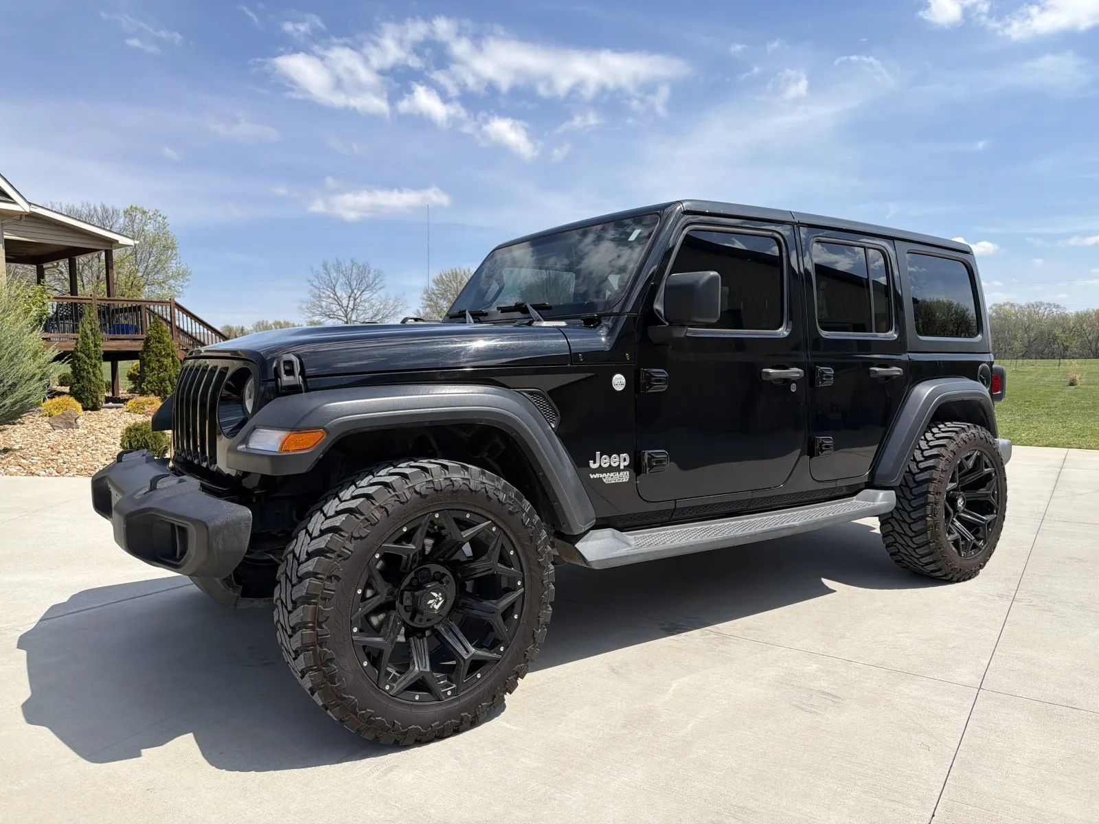 Black 2018 JEEP WRANGLER UNLIMI SPORT for sale in Clinton, MO