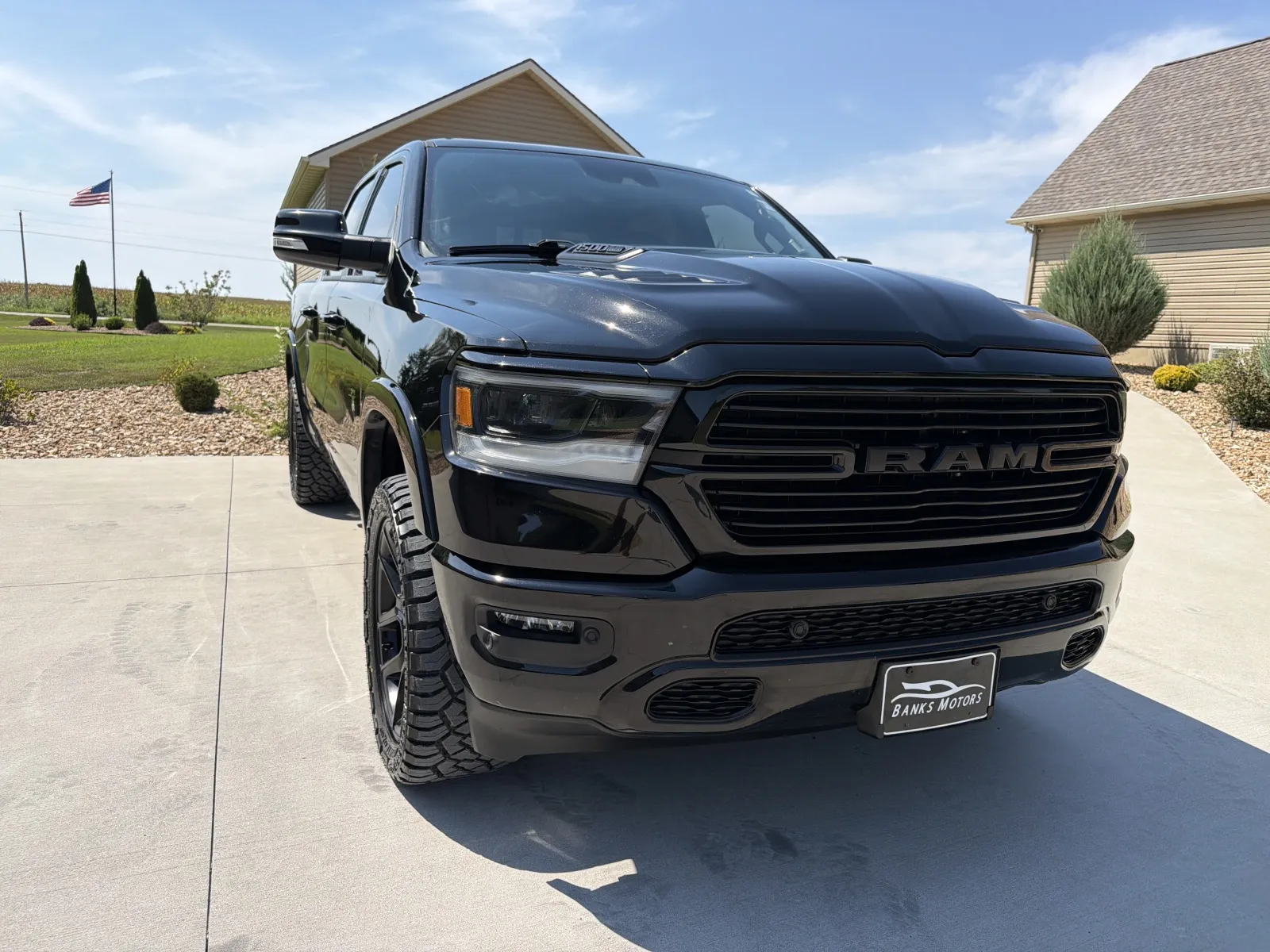 Another view of 2022 Ram 1500 Crew Cab Laramie Pickup 4D 5 1/2 ft for sale in Clinton, MO at Banks Motors LLC