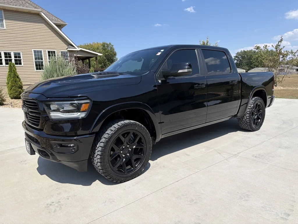 Black 2022 Ram 1500 Crew Cab Laramie Pickup 4D 5 1/2 ft for sale in Clinton, MO