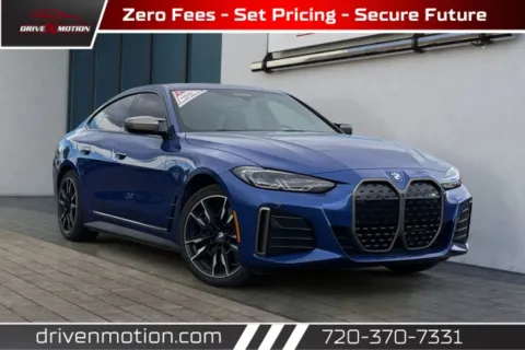 Blue 2023 BMW i4 M50 Coupe 4D for sale in Thornton, CO