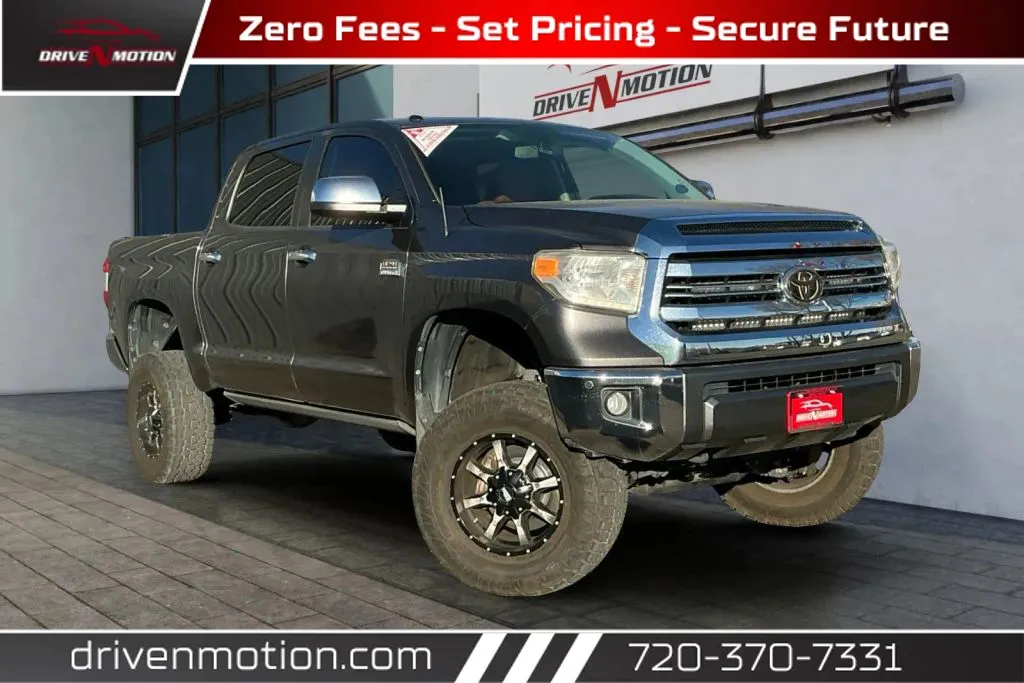 Gray 2017 Toyota Tundra CrewMax 1794 Edition Pickup 4D 5 1/2 ft for sale in Thornton, CO