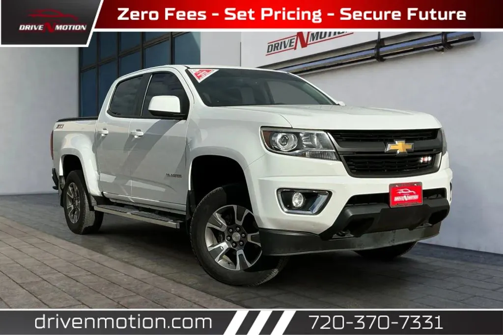 White 2017 Chevrolet Colorado Crew Cab Z71 Pickup 4D 5 ft for sale in Thornton, CO