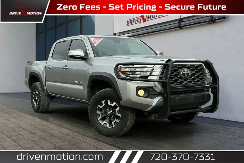Silver 2020 Toyota Tacoma Double Cab SR5 Pickup 4D 5 ft for sale in Thornton, CO