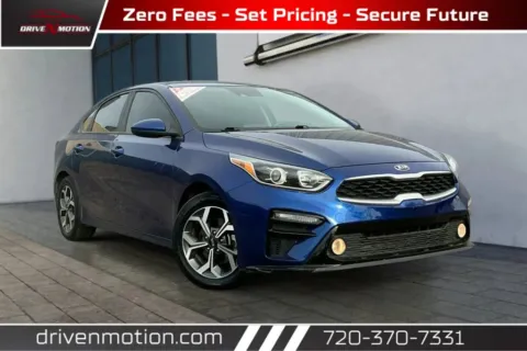 Blue 2021 Kia Forte LXS Sedan 4D for sale in Thornton, CO